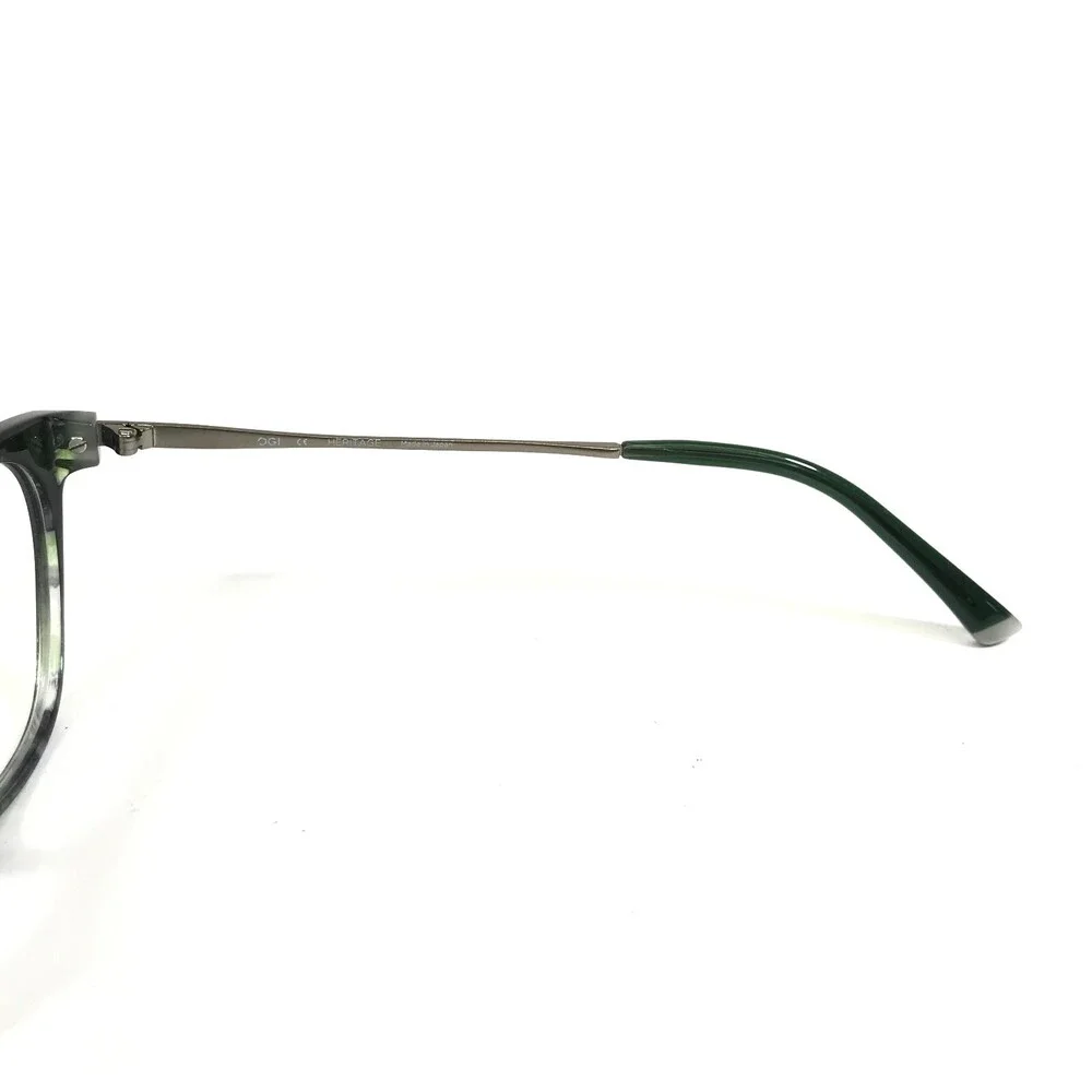 OGI Eyeglasses Frames 9126/2314 HERITAGE Gray Green Cat Eye Full Rim 50-16-140